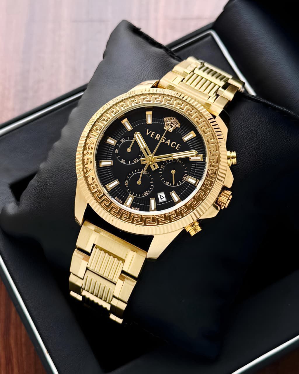 Versace Gold and Black Wactch